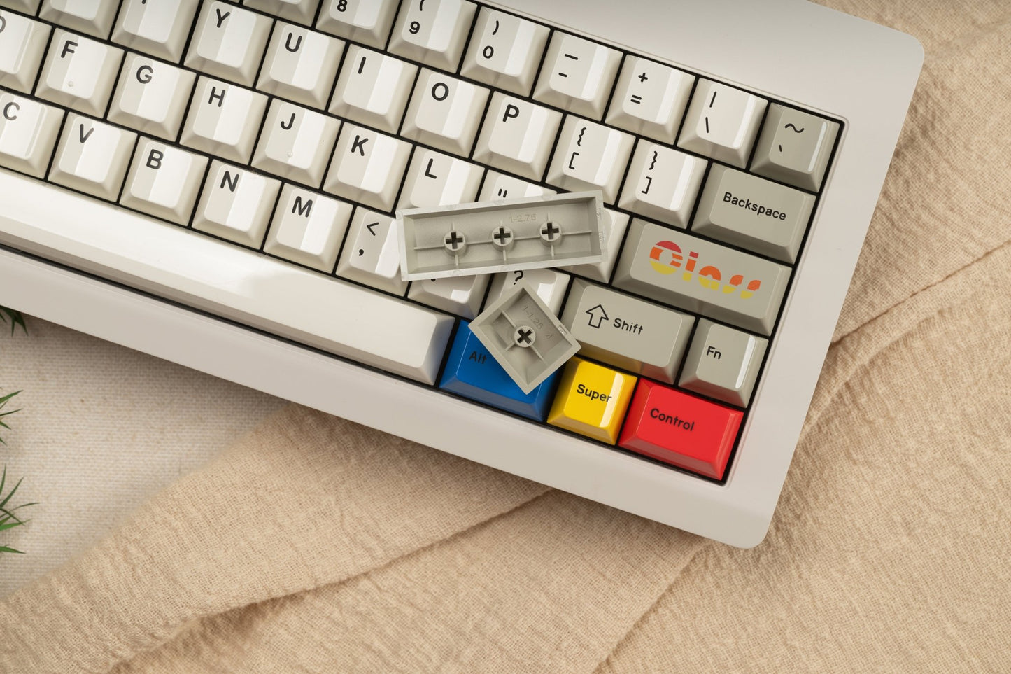 Glazed Beige Keycaps Sets - #MMkeyboard#