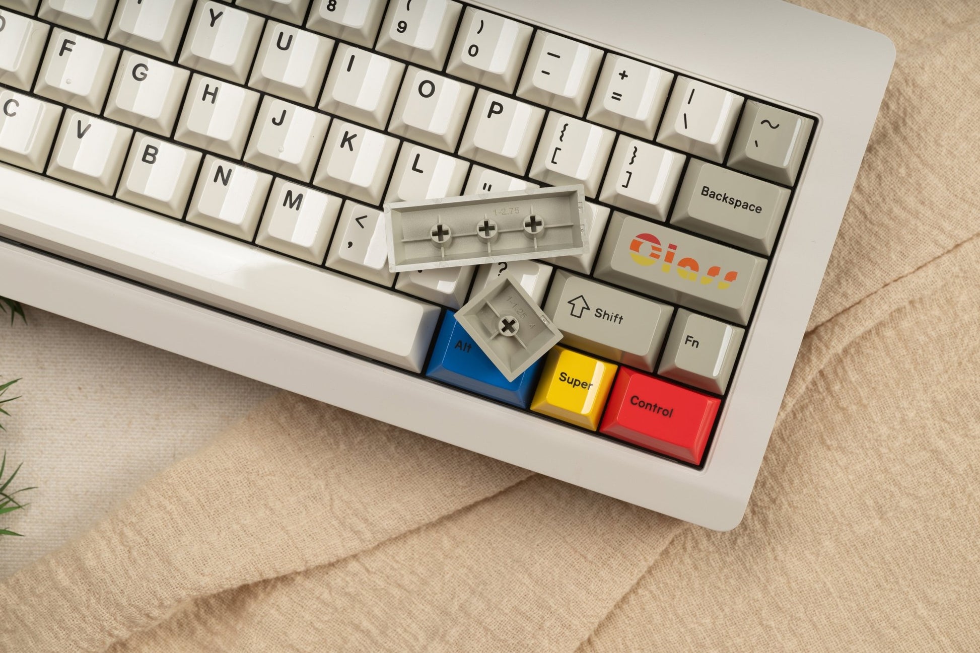 Glazed Beige Keycaps Sets - #MMkeyboard#