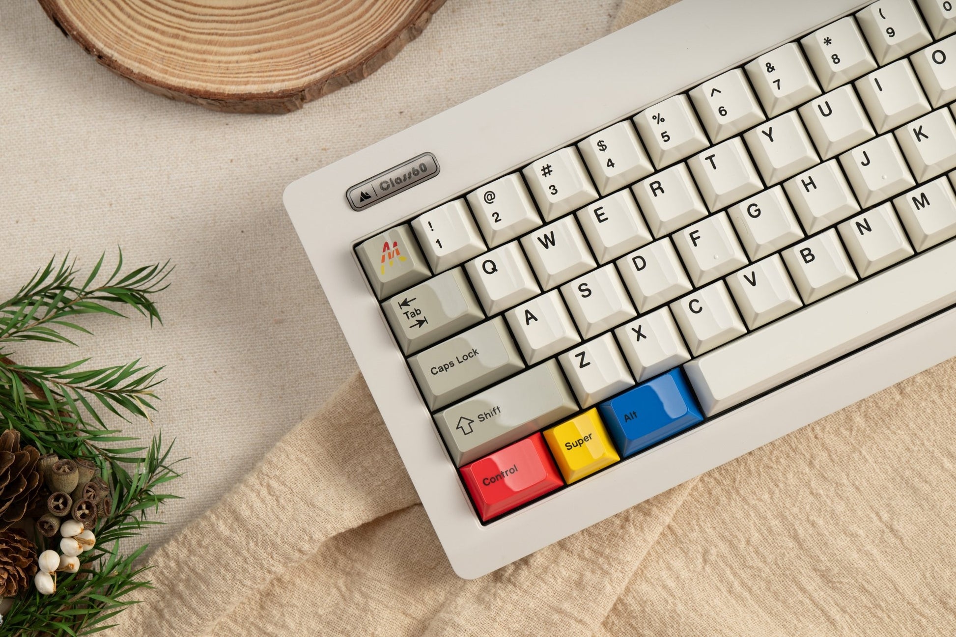 Glazed Beige Keycaps Sets - #MMkeyboard#