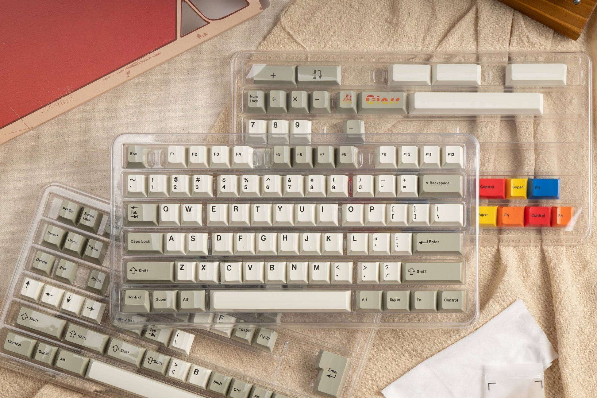 Glazed Beige Keycaps Sets - #MMkeyboard#