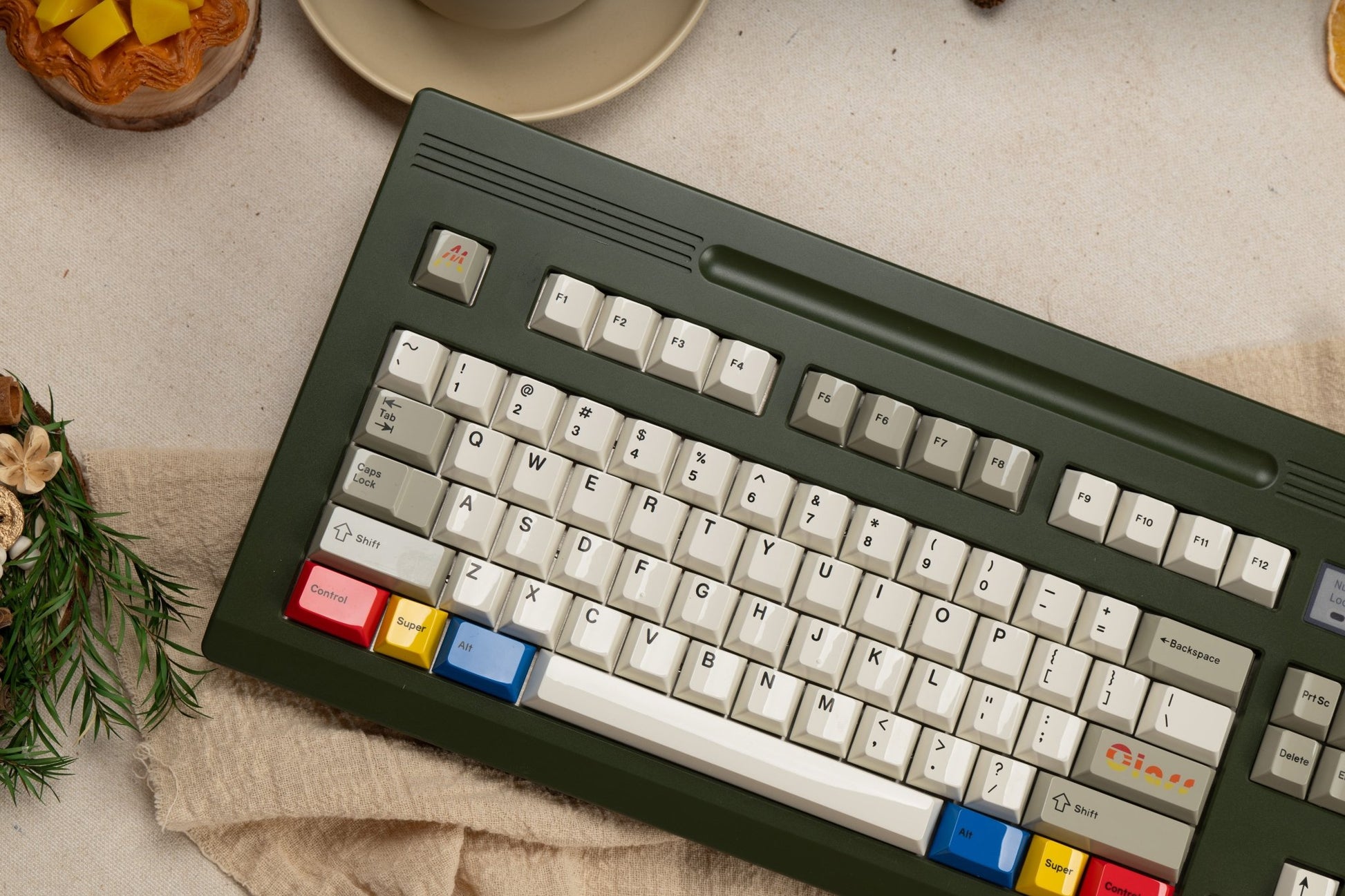 Glazed Beige Keycaps Sets - #MMkeyboard#