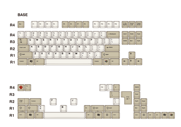 Retro PBT Keycaps-MMkeyboard - #MMkeyboard#